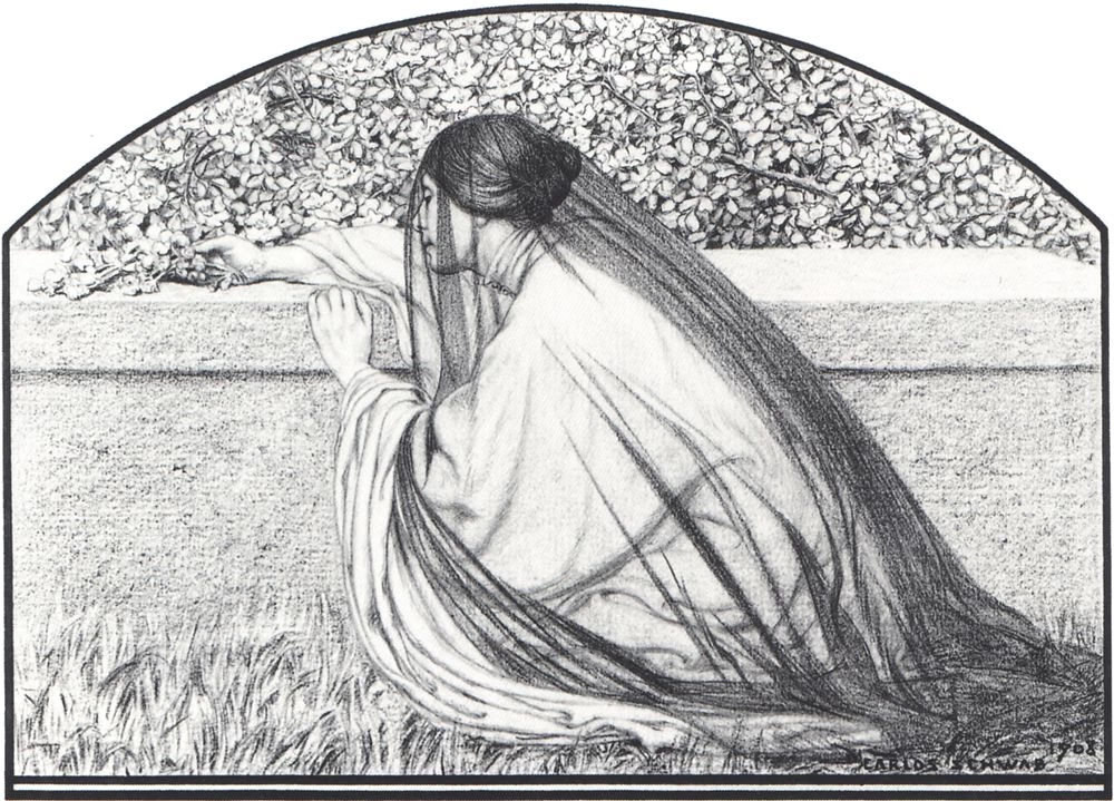 Donna inginocchiata